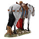 Soldado romano com cavalo resina para presépio Moranduzzo com figuras altura média 13 cm s6