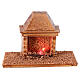 Illuminated fireplace for Moranduzzo Nativity scene 8-10 cm 8x12x8 cm s1