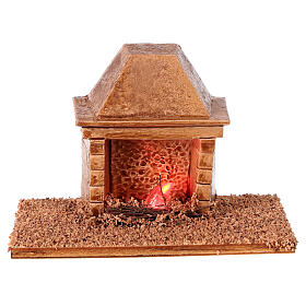 Nativity Scene by Moranduzzo: Chimney 10x10x10 cm Moranduzzo Nativity Scene with standing figurines of 8-10 cm