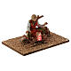 Shepherd with dog and illuminated fire for Moranduzzo Nativity Scene with 10 cm characters s3