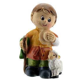 Pastor com ovelha figura resina Presépio para Crianças altura média 5 cm