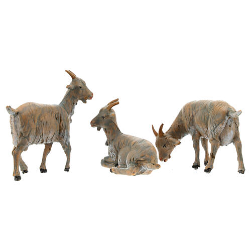 Verschiedene Ziegenarten in Packung mit 3 Stűcken, Fontanini Weihnachtskrippe, 19 cm 6