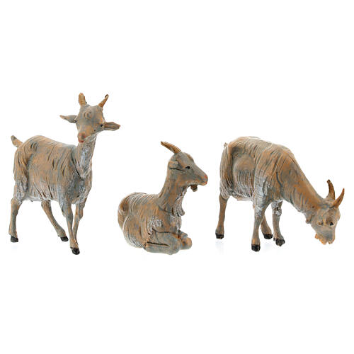 Chèvres modèles divers set de 3 crèche Fontanini 19 cm 5