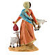 Jeune fille avec chèvre et sac crèche Fontanini 12 cm s4