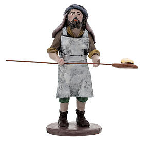 Baker figurine with peel shovel in resin for 16 cm nativity