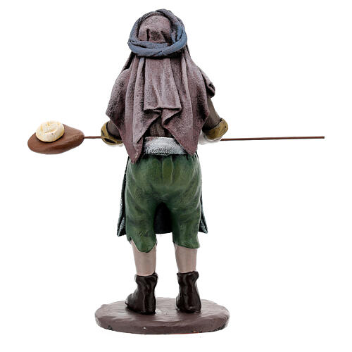Baker figurine with peel shovel in resin for 16 cm nativity 4