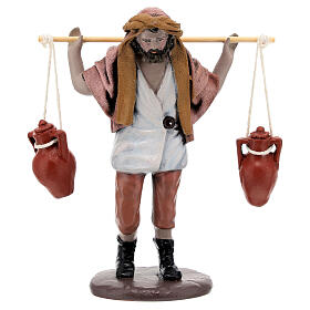 Shepherd carrying water jugs for 16 cm nativity