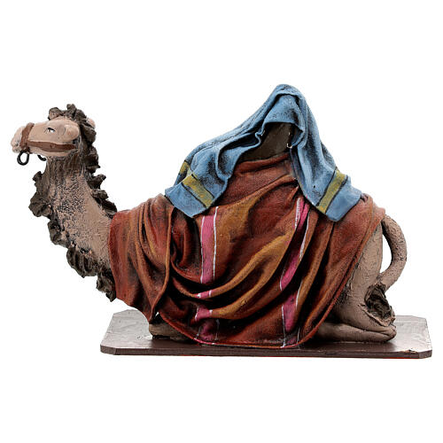 Conjunto 3 camelos com selas para presépio com figuras de 16 cm 5