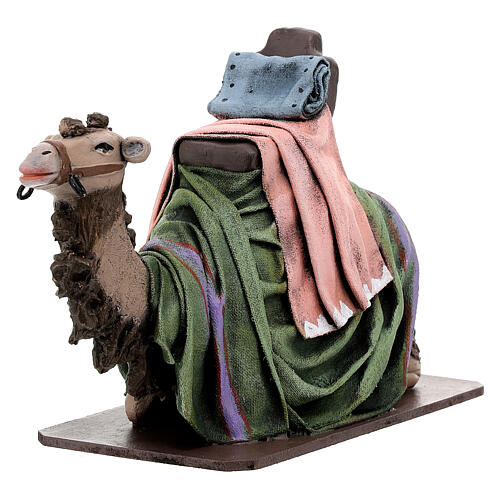 Conjunto 3 camelos com selas para presépio com figuras de 16 cm 9