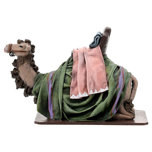 Three camel figurine set with saddles for 16 cm nativity 8