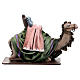 Three camel figurine set with saddles for 16 cm nativity s10