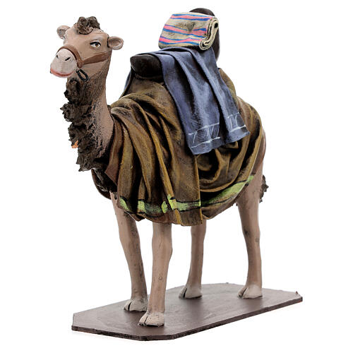 Tríada de camellos con trono para belén 18 cm 5