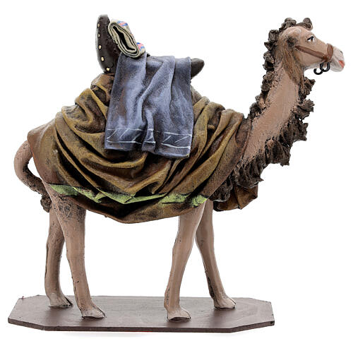 Tris di cammelli con trono per presepe 18 cm 8