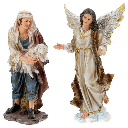 Complete Nativity set of 11 resin figurines 30 cm 6