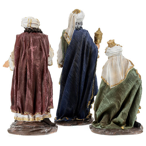 Complete Nativity set of 11 resin figurines 30 cm 11