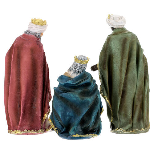 Complete Nativity set of 11 resin figurines 30 cm 12