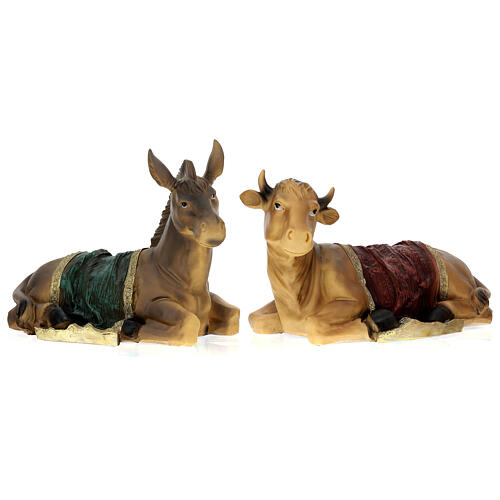 Resin Nativity set of 9 figurines 40 cm 9