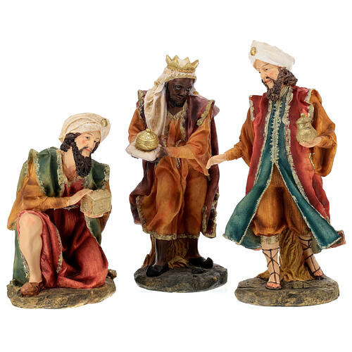 Kompletna szopka 9 figur 40 cm z żywicy 8