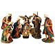 Complete nativity set in resin 9 statues 40 cm s1