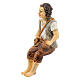 Boy sitting figurine 8 cm nativity in resin s3