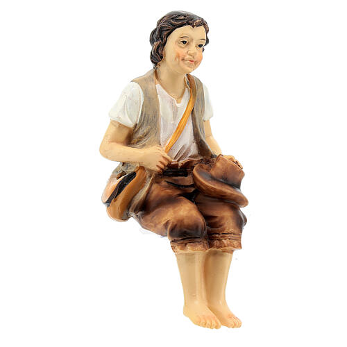 Hiker sitting down for Nativity Scene with 12 cm resin characters 3
