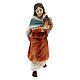 Woman going down the stairs for Nativity Scene with 8-10 cm resin characters s2