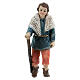 Statue man with stick for nativity 10-12 cm s1