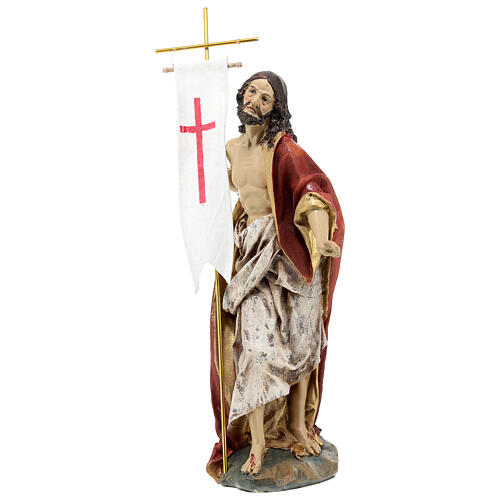 Imagem Cristo ressuscitado altura 30 cm 3