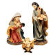 Set of 11 resin characters for Nativity Scene of 9 cm, painted by hand, classic style s2