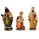 Set of 11 resin characters for Nativity Scene of 9 cm, painted by hand, classic style s4