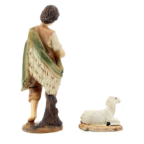 Set presepe 9 cm 11 pz resina dipinta a mano stile classico 9