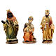 Set presepe 9 cm 11 pz resina dipinta a mano stile classico s4