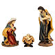 Resin Nativity Scene with 11 characters of 20 cm average height, golden details s2