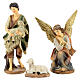 Resin Nativity Scene with 11 characters of 20 cm average height, golden details s3