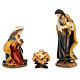 Presepe completo resina 20 cm dettagli oro 11 soggetti s2