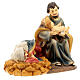 Nativity set with Mary lying down, 10 cm, painted resin s3