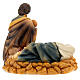 Nativity set with Mary lying down, 10 cm, painted resin s4