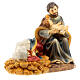 Nativity set with sleeping Mary, hand-painted resin, 10x15x10 cm s3