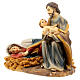 Natività Madonna dormiente resina dipinta a mano 10x15x10 cm s2