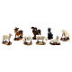 Set of animals for Nativity Scene with 6 cm characters, sheeps and goats, resin s2