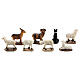 Set of animals for Nativity Scene with 6 cm characters, sheeps and goats, resin s3