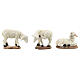 Set animali pecore presepe 12 cm resina dipinta s3