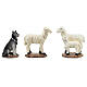 Set animali pecore presepe 12 cm resina dipinta s6