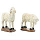 Set of sheeps and goats for Nativity Scene of 20 cm, painted resin s13