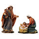 Nativity Scene of 7 cm with stable, 8 characters, painted resin, 15x20x10 cm s2