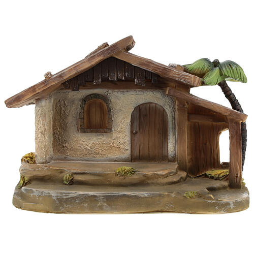 Set presepe 7 cm capanna 8 soggetti resina dipinta 15x20x10 cm 7