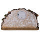 Capanna presepe luce resina dipinto 11 cm 11 sogg. 20x35x15 cm s8