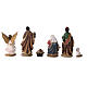 Lighted nativity stable painted resin 11 cm 11 figurines 20x35x15 cm s6