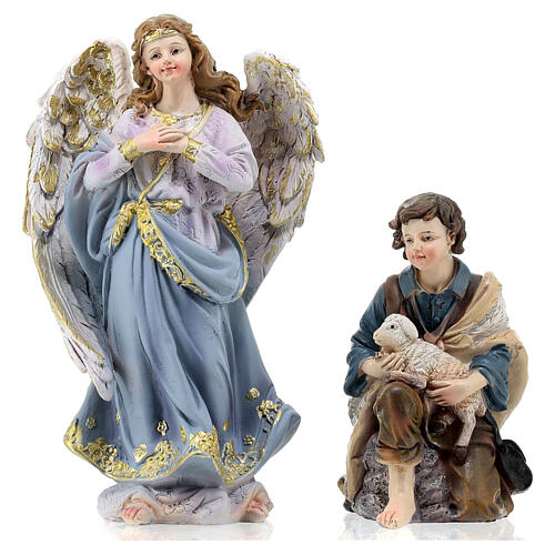 Nativity Scene with 10 characters of 20 cm, hand-painted resin 3
