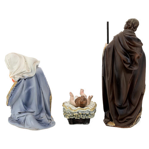 Nativity Scene with 10 characters of 20 cm, hand-painted resin 6
